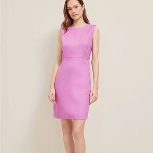 Pink Linen Sleeveless Dress
